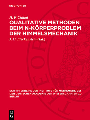 cover image of Qualitative Methoden beim n-Körperproblem der Himmelsmechanik